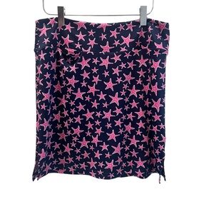 GOLFTINI Shooting Stars Golf/ Tennis/ Pickleball Skort Pink Blue Size Medium